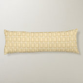 Witte chocolaatstaaftextuur lichaamskussen (Achterkant)