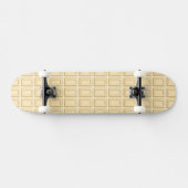 Witte chocolaatstaaftextuur skateboard (Horizontaal)