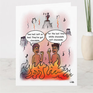 Witte chocolade kaart