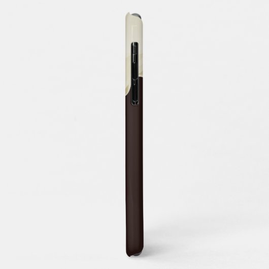 Witte chocolade op donkere chocolade bruin Case-Mate iPhone case (Achterkant/links)
