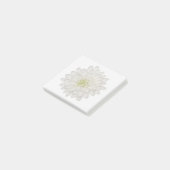 Witte Chrysanthemum Post-Its Post-it® Notes (Schuin)