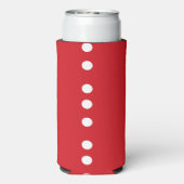 Witte cirkels op rood (Seltzer Achterkant)