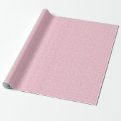 Witte Cirkels op Roze Cadeaupapier (Uitgerold)