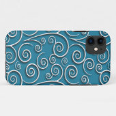 Witte cirkels structuur met aanpasbare achtergrond Case-Mate iPhone case (Achterkant (horizontaal))