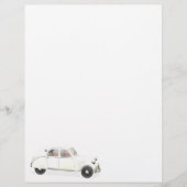 Witte citroen 2CV (Voorkant)