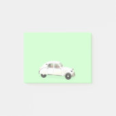 Witte citroen 2CV Post-it® Notes (Voorkant)