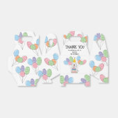 Witte Cockapoo Cavapoo Verjaardag Dank u Bedankdoosjes (Uitgevouwen)