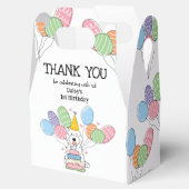 Witte Cockapoo Cavapoo Verjaardag Dank u Bedankdoosjes (Geopend)