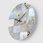 Witte collage voor fotografie grote klok (Hoek)