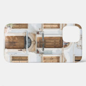 WITTE CONCRETE BOUW MET HOUDEN DEUREN EN WIND Case-Mate iPhone CASE (Achterkant (horizontaal))