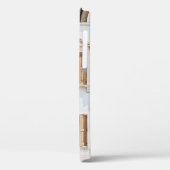 WITTE CONCRETE BOUW MET HOUDEN DEUREN EN WIND Case-Mate iPhone CASE (Achterkant / Links)