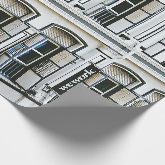 WITTE CONCRETE BOUW TIJDENS DAG CADEAUPAPIER (Hoek)