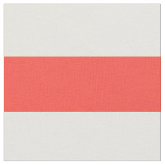 Witte Corale Stripes Patroon {kies uw kleur} Stof