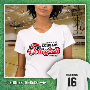 Witte Creekside Park Cougars Volleybal 2023-2024 T-shirt