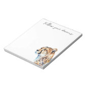 Witte Crème Cheetah Notitieblok (Gedraaid)