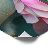 Witte Crested Blush Tail Jay Fantasy Bird Perfect Poster (Hoek)