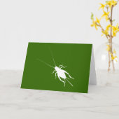 Witte cricket kaart (Gele Bloem)
