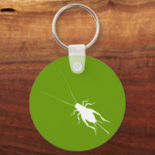 Witte cricket sleutelhanger (Voorkant)