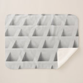 Witte cubbyplank sherpa deken (Voorkant (horizontaal))