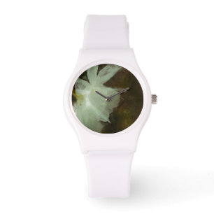 Witte Daffodil impressionistische kunst schilderij Horloge