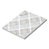 WITTE DAG BOUQUET  NOTE PAD NOTITIEBLOK (Gedraaid)