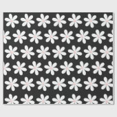 Witte dagen en roze parels cadeaupapier (Vlak)