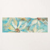 Witte dagen op blauw yogamat (Voorkant (horizontaal))