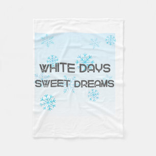 Witte Dagen Zoete Dromen Gezellige Winterdeken S Fleece Deken