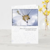 Witte Dahlia door Anna Wight Kaart (Gele Bloem)