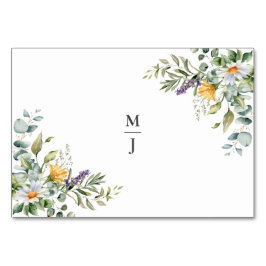 Witte Daisies Bruiloft Plaats Kaart