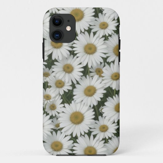 Witte Daisies Telefoon Case (Achterkant)