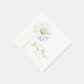 Witte Daisy Bloem Elegant Leuke Boho Servet (Hoek)