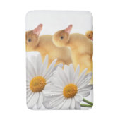 Witte Daisy Chicks Badkamer Badmat (Voorkant Verticaal)