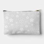 Witte Daisy Doodles op grijs Etui (Achterkant)