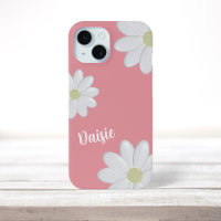 Witte Daisy Flowers Schattigee Salmon Pink Girly F