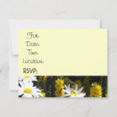 Witte Daisy Housewarming Feest Kaart (Achterkant)