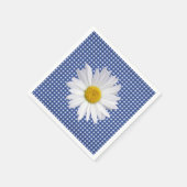 Witte Daisy op Gingham Servet (Hoek)