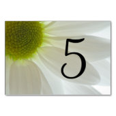 Witte Daisy Petals Tafelnummers (Voorkant)