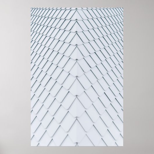 Witte dakpannen poster (Voorkant)