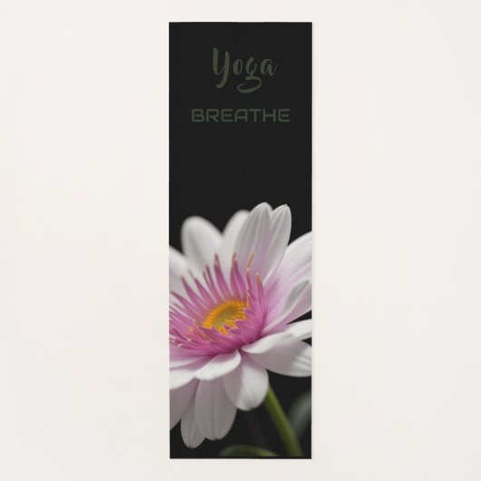 Witte Dalia - Yoga Mat (Voorkant)