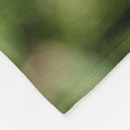 Witte dandelion bloem op groen gras fleece deken (Hoek)