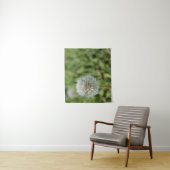 Witte dandelion bloem op groen gras wandkleed (In situ)