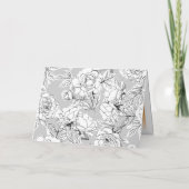 Witte Dankbare Moderne Kalligrafie Fotobruiloft Bedankkaart (Achterkant)