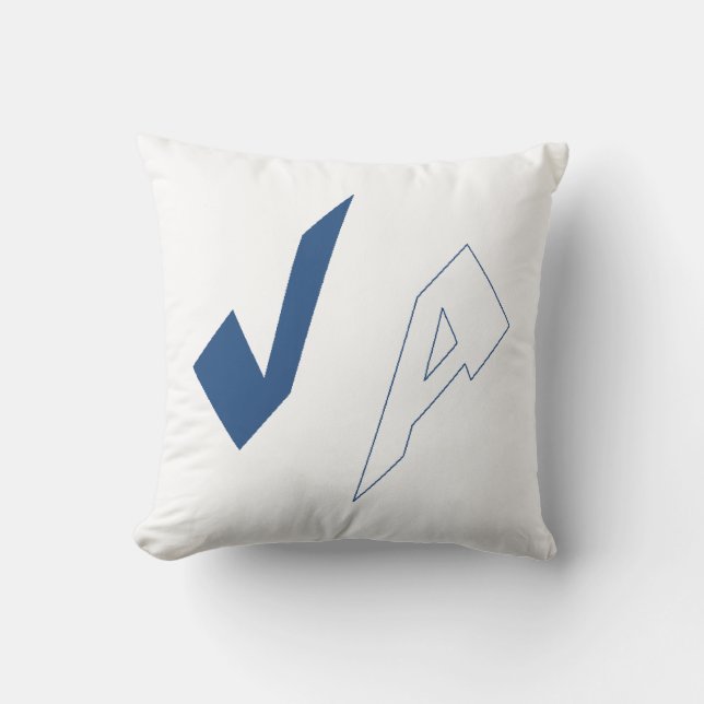 Witte decoratieve buffer VIRGINIA Kussen (Voorkant)