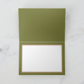 Witte deffodis tegen Groene Kleurachtergrond Kaart (Binnen)