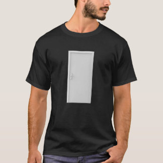 Witte deur met slim deurslot t-shirt