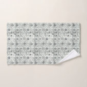 Witte diamant mid-century modern handdoekenset bad handdoek (Handdoek)