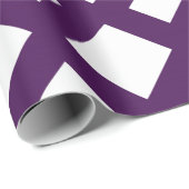 Witte diamant, Paarse grens Cadeaupapier (Rol Hoek)