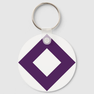 Witte diamant, Paarse grens Sleutelhanger