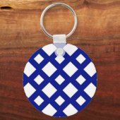 Witte diamanten op de marine sleutelhanger (Voorkant)